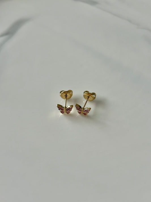 Boucles d’oreilles PAPILLON STRASS KIDS
