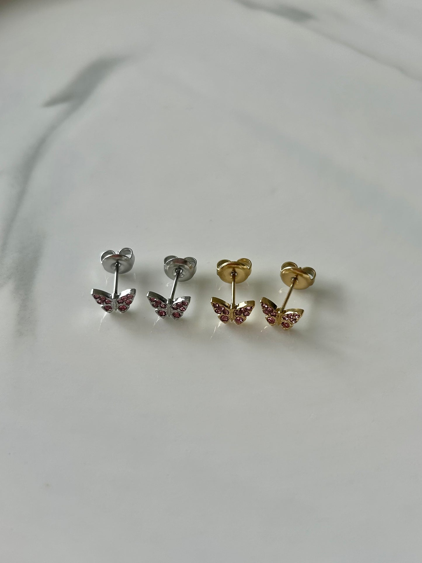 Boucles d’oreilles PAPILLON STRASS KIDS