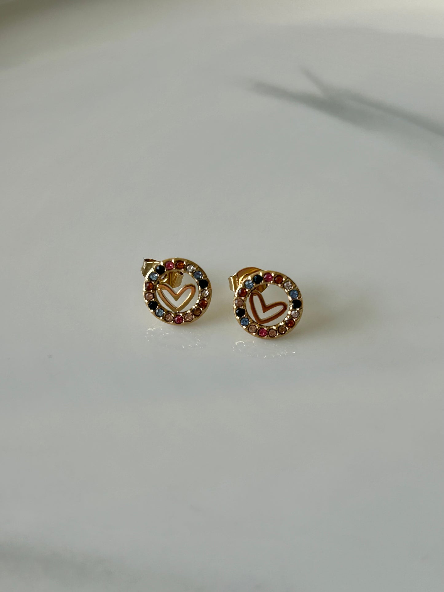 Boucles d'oreilles COEUR STRASS KIDS