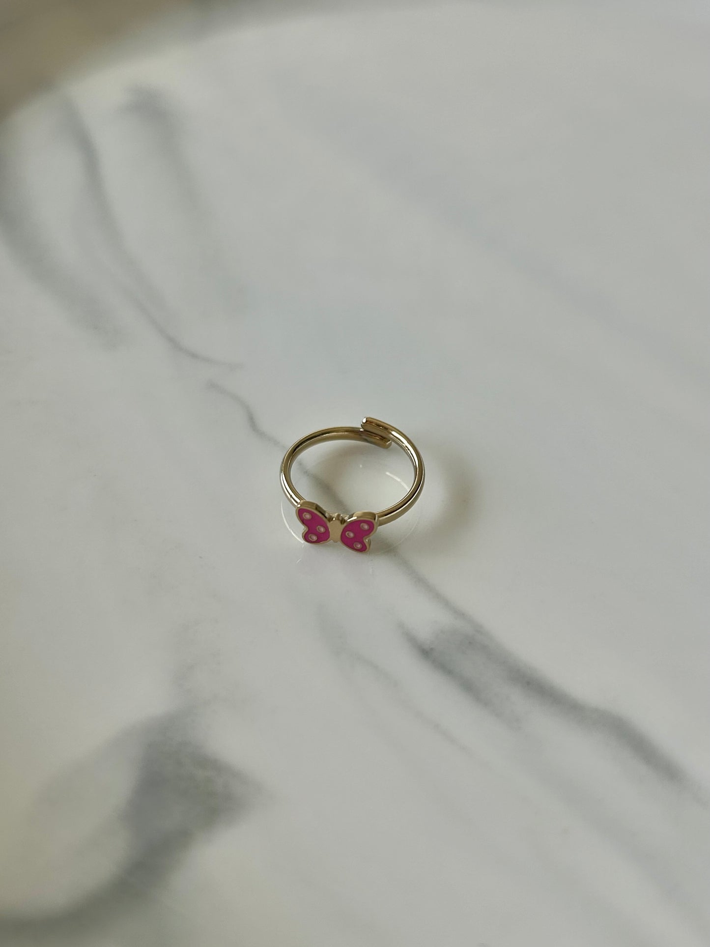 Bague PAPILLON ROSE KIDS