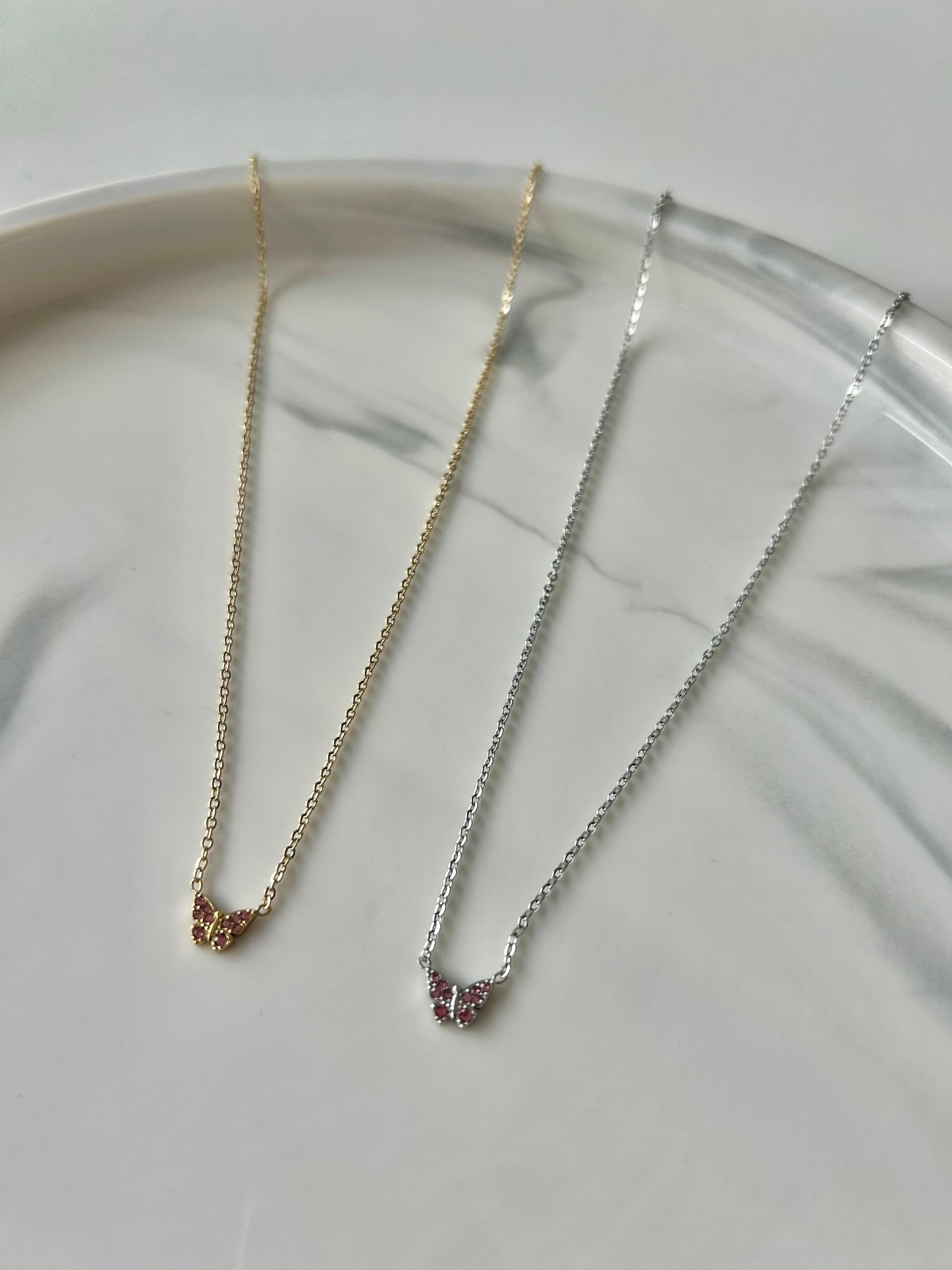 Collier PAPILLON STRASS KIDS