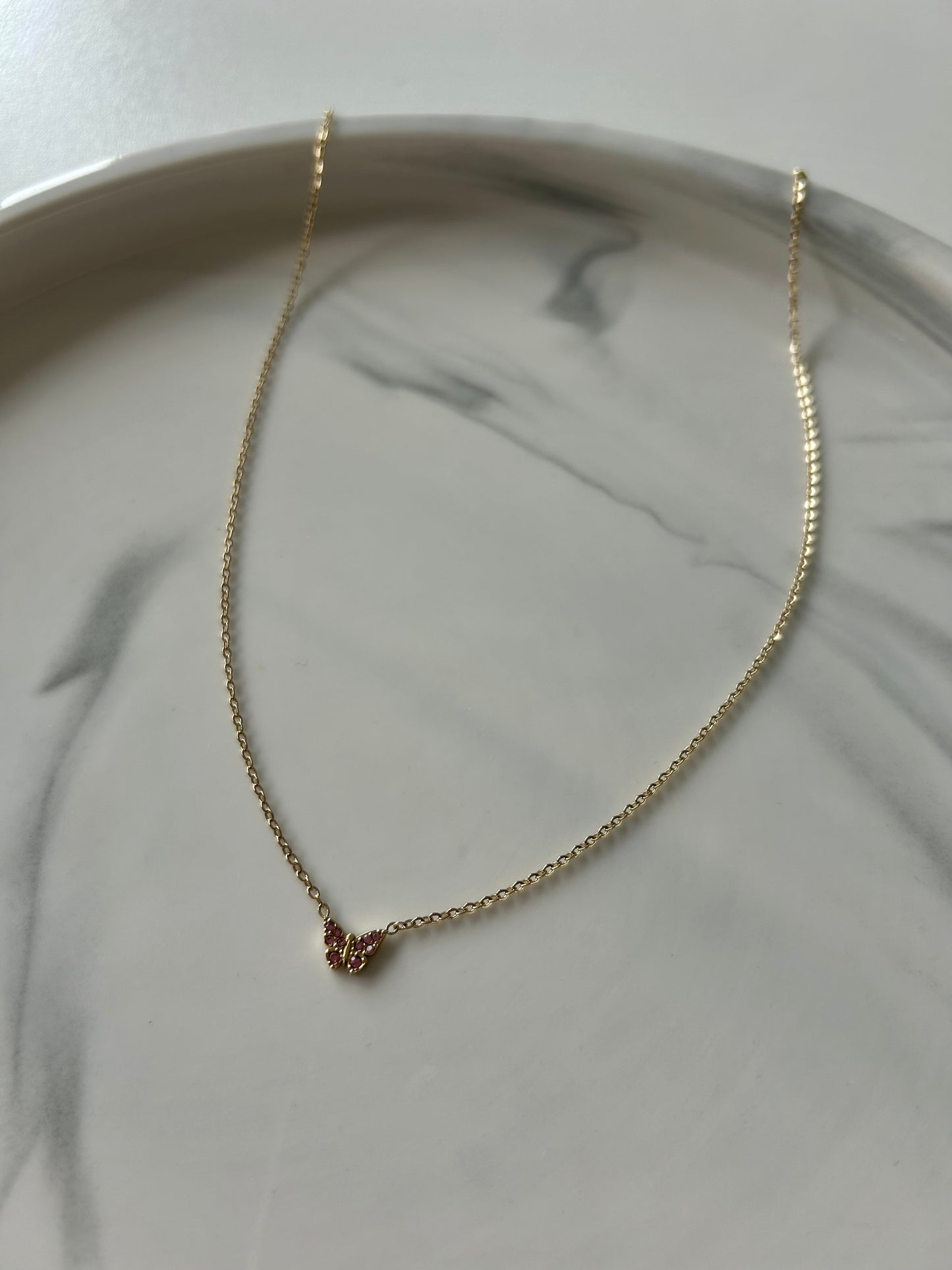 Collier PAPILLON STRASS KIDS